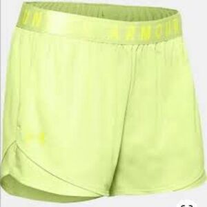 Under Armour Neon Yellow Play Up Shorts 3.0